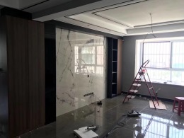 现代风格装修实景工地