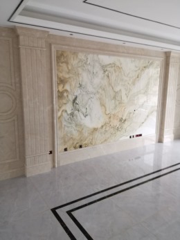 颐泽花园140平方新中式风格装修工地实景