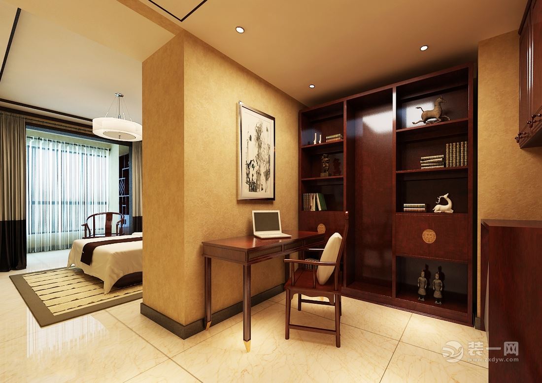 大|中|小|特小四种户型:书房卧室一体化设计装修